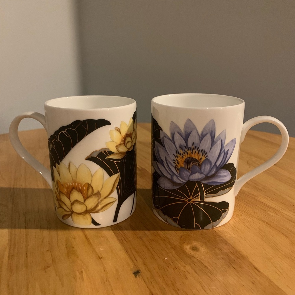 2 Queens Royal Heritage Bone China Coffee Cups